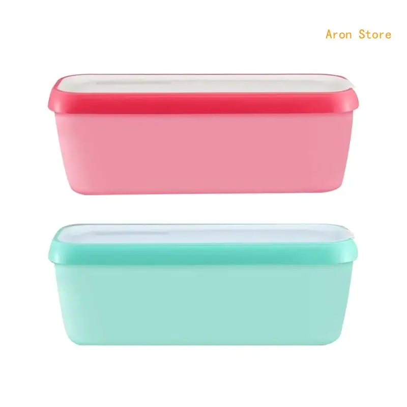 

Large Capacity Ice Cream Container Versatile Ice Cream Storage Box for Home Freezer Container Yogurt Sorbet Containers H3CF