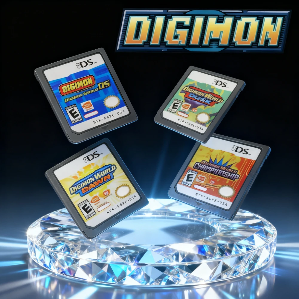 DS Game Digimon World Card Series Championship/Digimon World DS/Digimon World Dusk Video Game Console Card for NDS 3DS