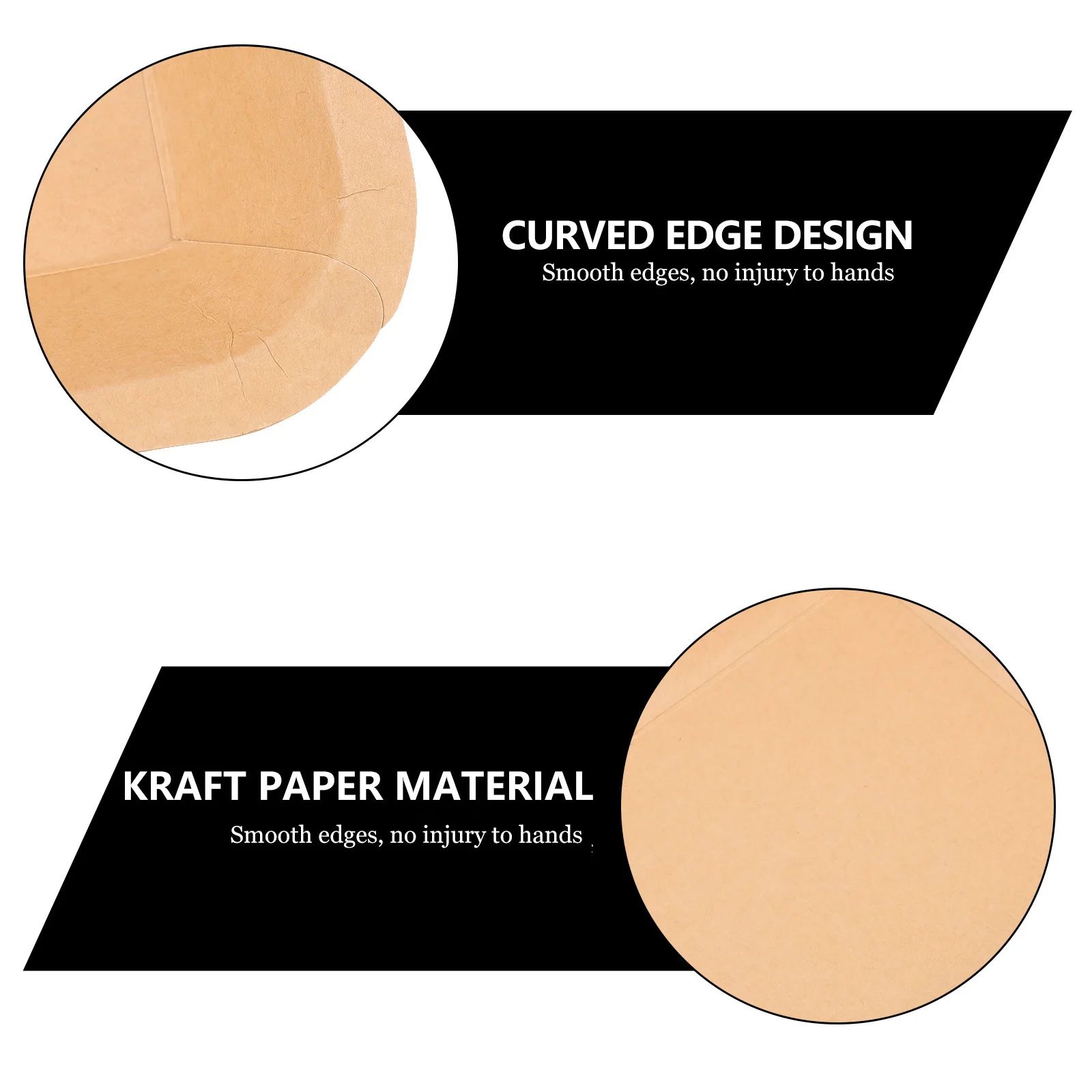 

25 Pcs Disposable Baking Paper Plates BBQ Food Plate Fried Snack Packing Plates Lightweight Strong Non Deformable Kitchen