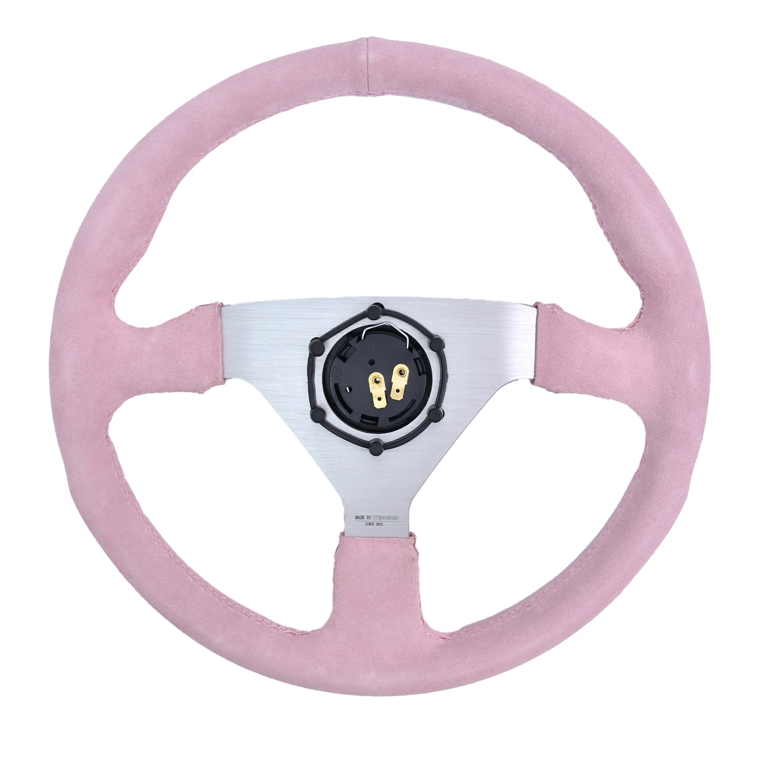 TIYPEOR 380MM Sanded Black Interior Leather High-Quality General Motors Steering Wheel Brand New - Image 3