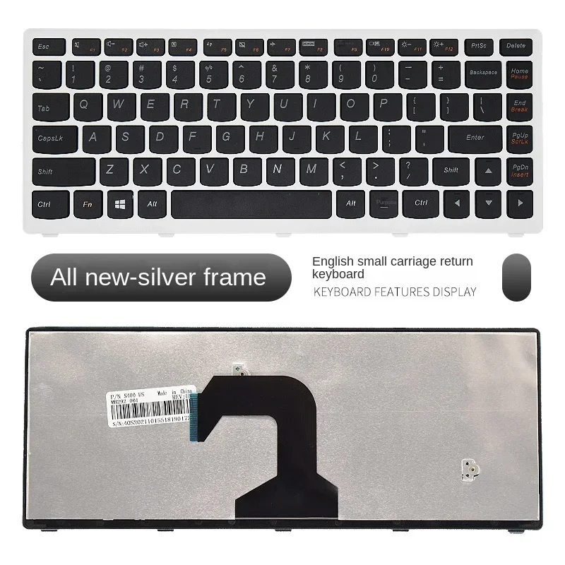 

Replacement applicable for Lenovo Ideapad S300 S400 S405 S410 S415 S435 S40-70 Laptop keyboard