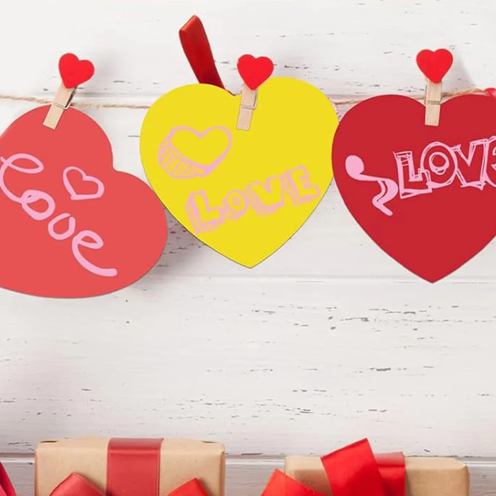 

108pcs Heart Shaped Paper Cutout Assorted Colors Diy Craft For Valentine'S Day Birthday Classroom Decoration Bulletin Board