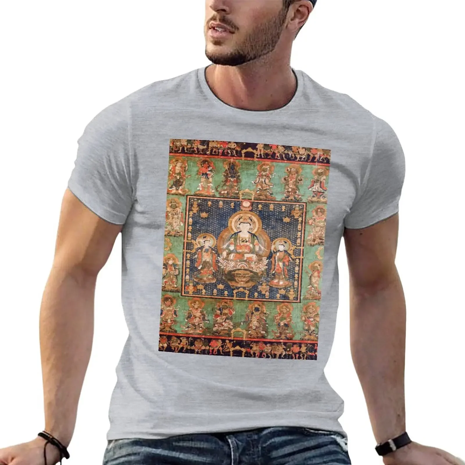 Mandala of the Bodhisattva Hannya (Prajnaparamita) T-Shirt customs design your own plus size tops t shirts men