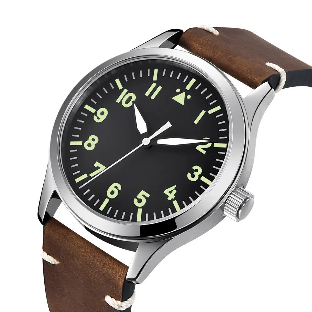 New 42MM Men\'s Watch ST1612 Miyota8215 NH35 Automatic Movement 316 Stainless Steel Cases Green Night Light Dial And Hands