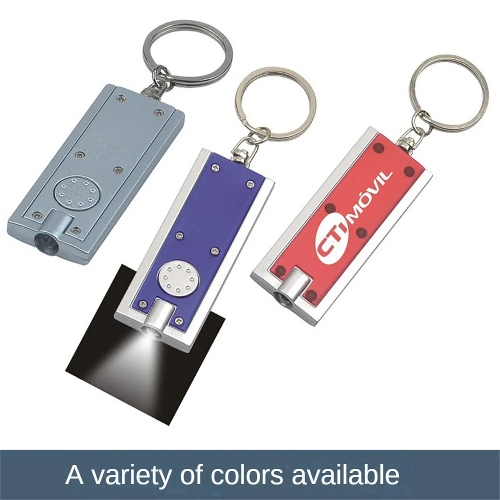 6PCS Mini LED Keychain Flashlight Key Chain Keyring Portable Lighting Torch Search Outdoor Astigmatism Flashlight White Torches