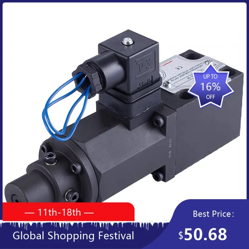 

1908 Useful EDG-01-C/H Electromagnetic Proportional Pressure Valve Single/Double Acting 250kgf/cm2 L/min Fluid Co 922