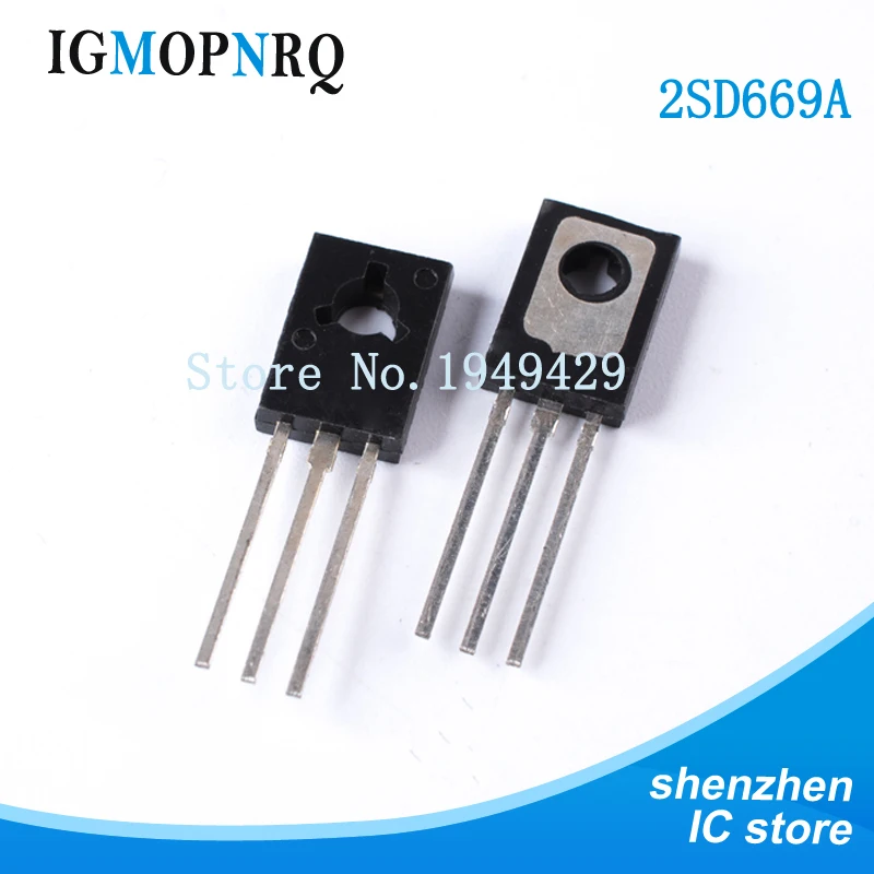 10PCS 2SD669A 2SD669 D669A D669 TO-126 Triode Wholesale Electronic