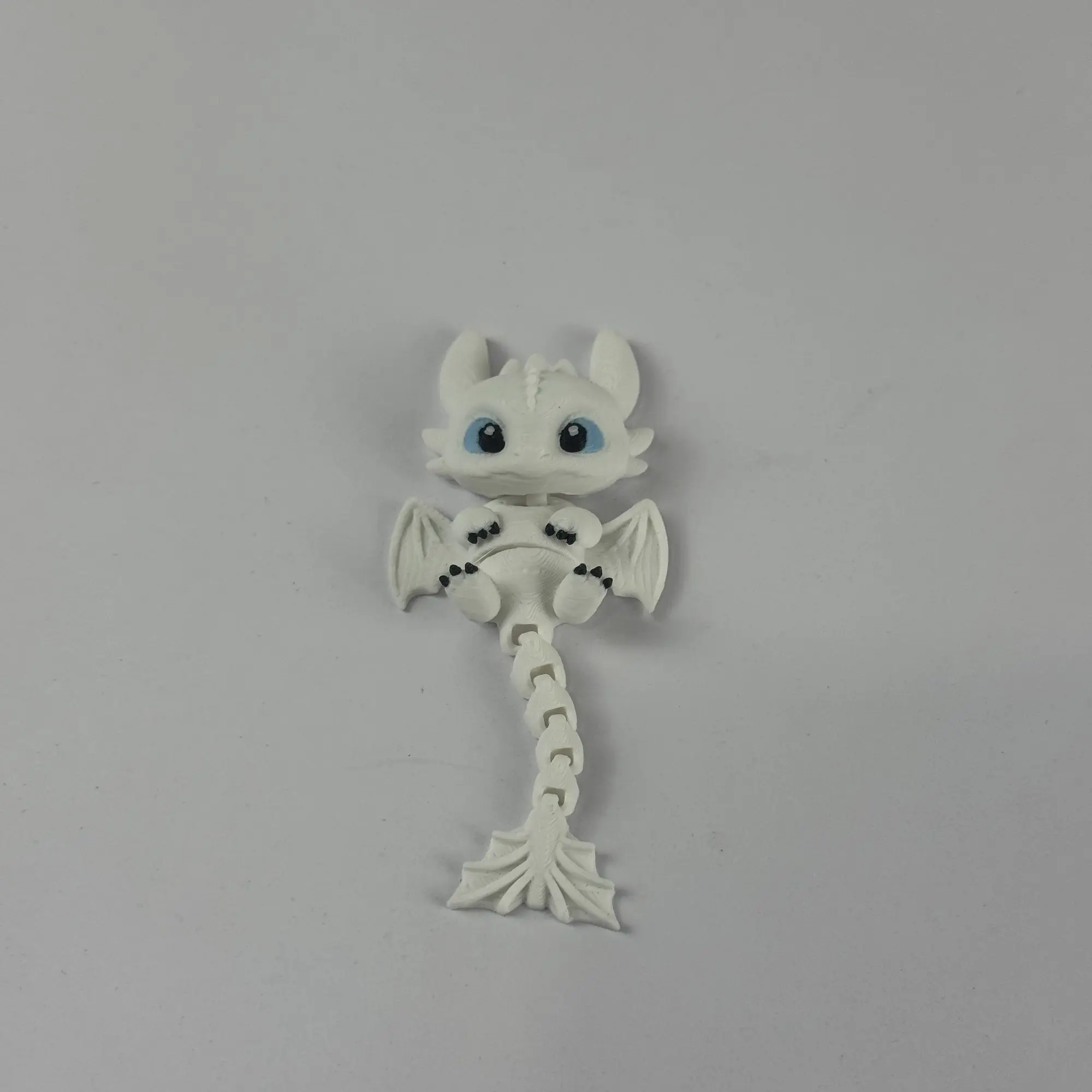 3D Printed Articulated Dragon Pendant Night Fury Light Fury How To Train Your Dragon Toothless Keychain Bag Charm Ornament view 4