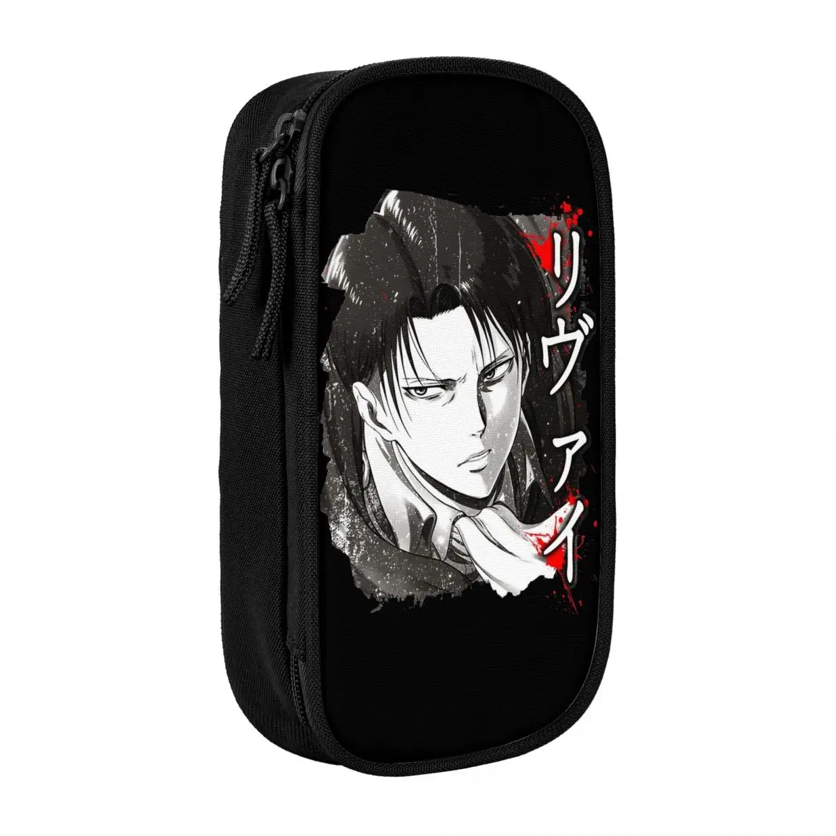 

Captain Levied Attacks On Titans Pencil Case Cute Pen Holder Bag Girl Boy Big Capacity Office Gift Pencilcases