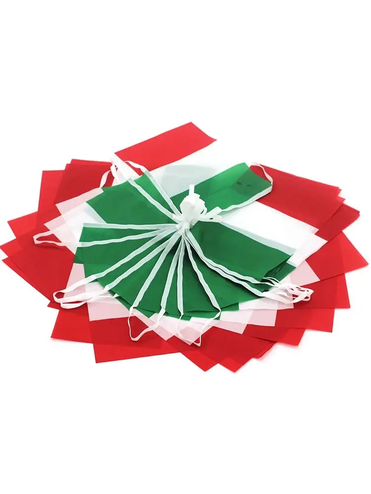 24 pièces drapeaux italiens banderoles italiennes 14x21 cm/20x30 cm fanion chaîne bannière banderoles Festival fête vacances