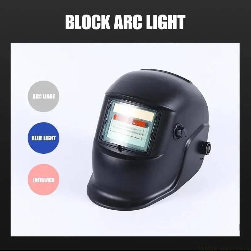 Solar Auto Darkening Welding Helmet Mask, Solar Powered Variable Shade Welder Protective Face Shield for Argon Arc TIG MIG MMA W