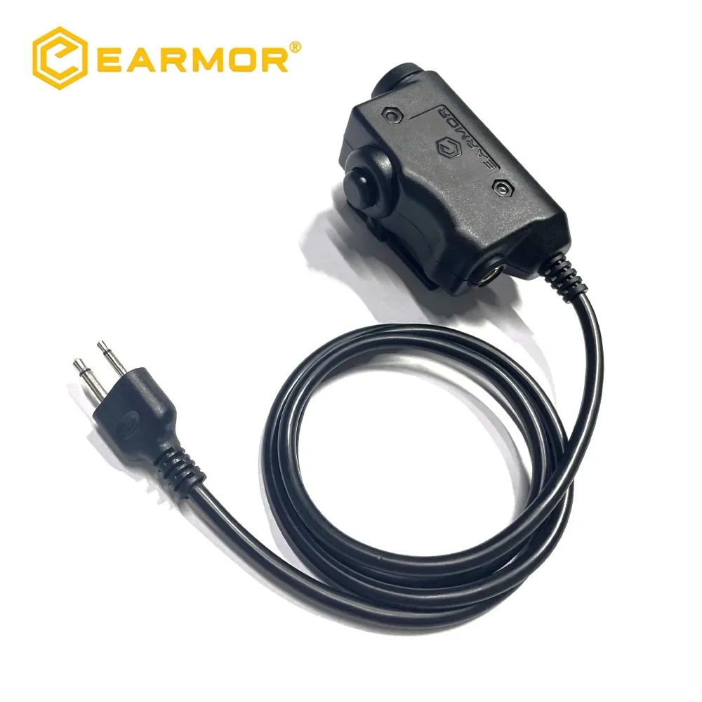 EARMOR PTT Adapter M51 Tactical Headset PTT ICOM & AUX Radio Interface