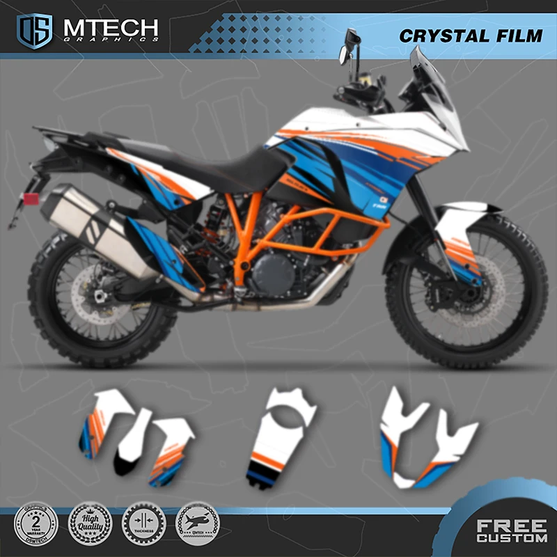 

DSMTECH Custom Motorcycle Graphics For KTM 2003 2004 2005 2006 2007 2008-2016 ADV1050 1090 1190 RS Decals Stickers Kits 004