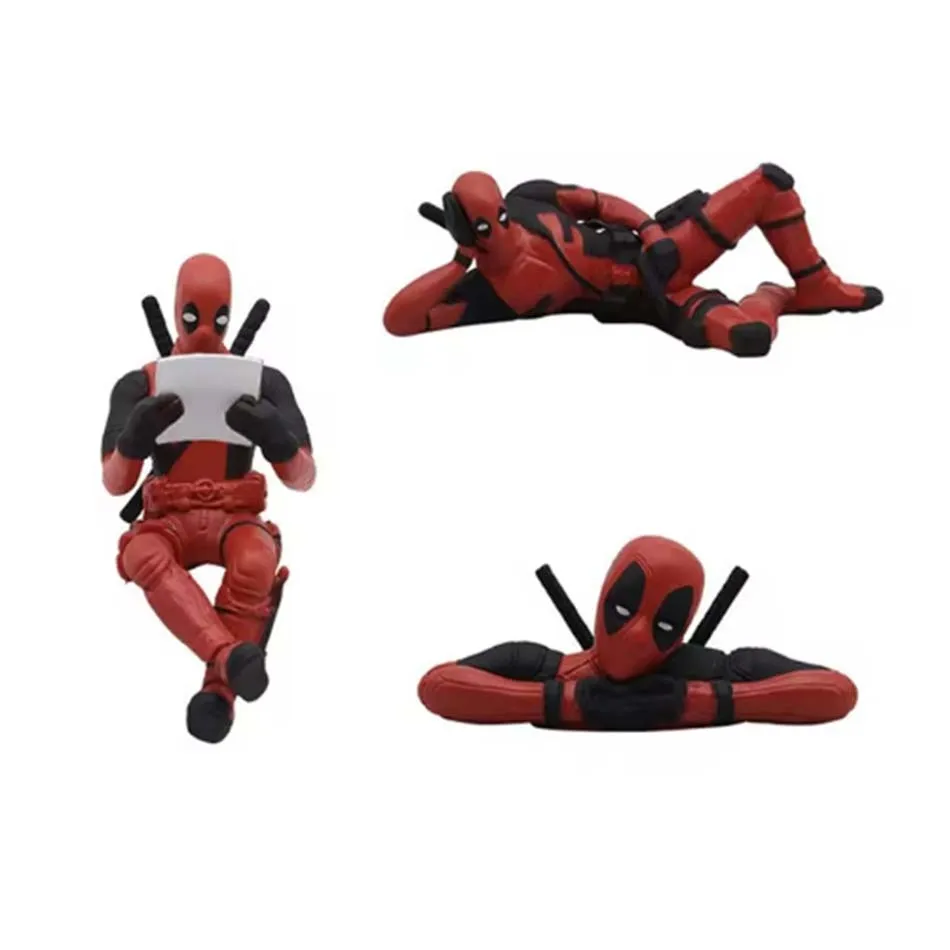 Figurka Deadpool z anime, hit sprzedaży 2025, ozdoba do wnętrza samochodu, zawieszka, model, mini lalka, zabawka dla dzieci, prezent