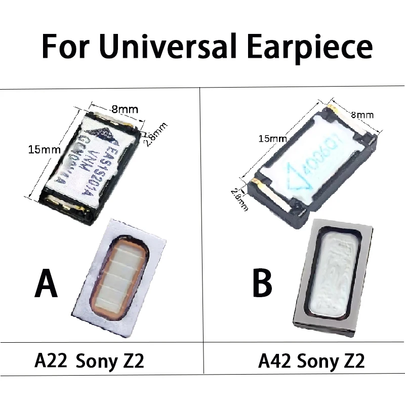 YUXI 1Piece FOR Receiver A22 Sony Z2/A42 Sony Z2 15 * 8 * 2.8mm Receiver Universal Speaker Phone Parts Replacement