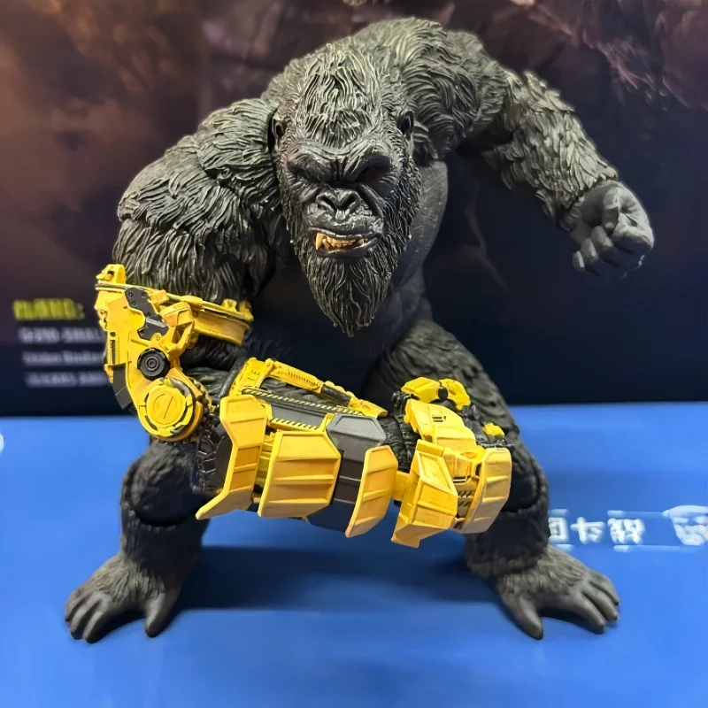 Original HIYA Godzila xRise des King Kong Empire King Kong Mechanische Handschuhversion Actionfigur Modell Sammlung Spielzeug Geschenk