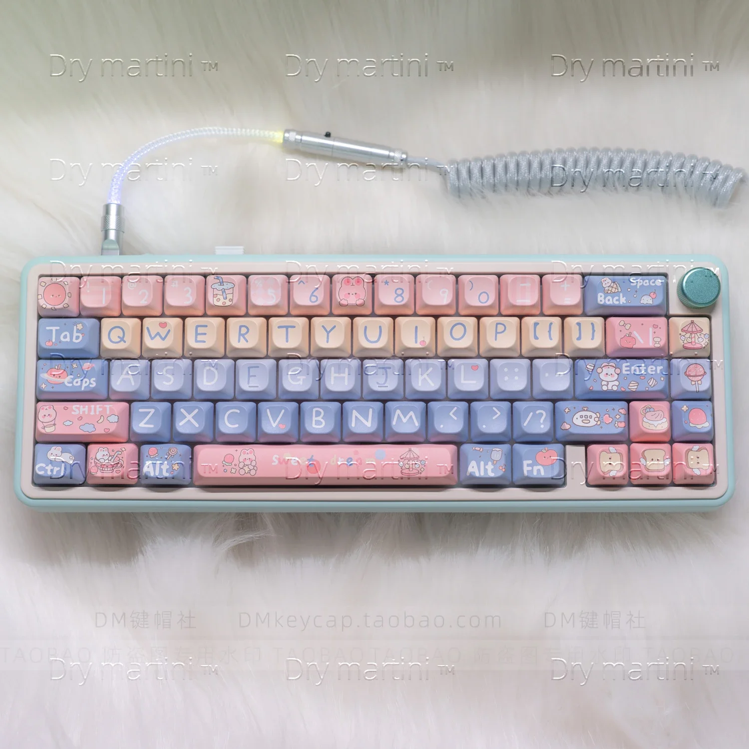 

Колпачок Dream Keycap PBT, круглая шариковая кепка, синяя, пятисторонняя, сублимация, 68, 72, 87, 98, 108 и т. д.