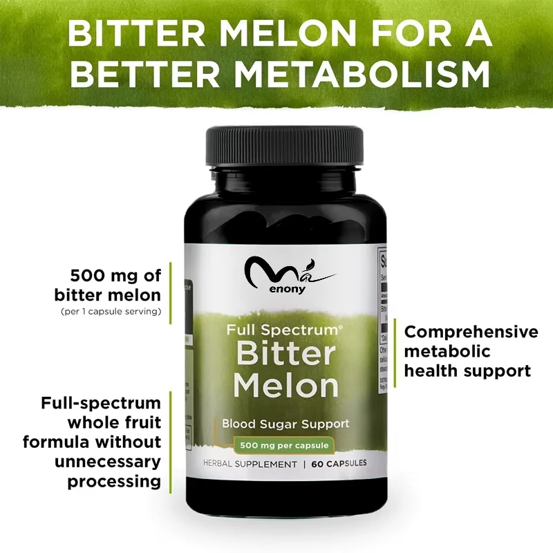 

Full spectrum bitter gourd (Momordica) 500mg 60 capsules