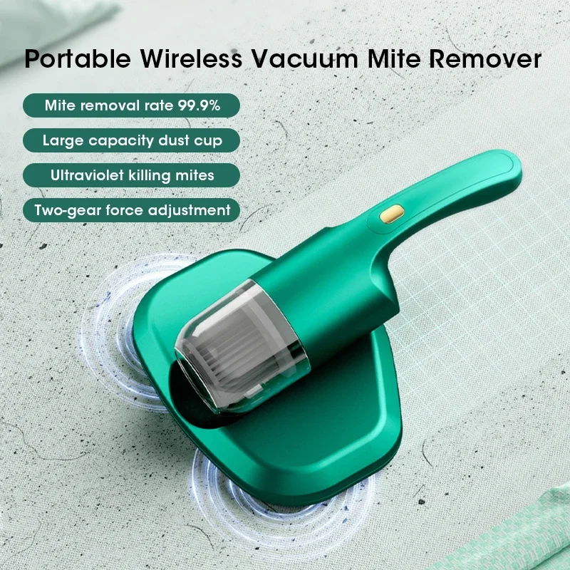 Handheld Mite Removal Instrument Vacuum UV Bed Cleaner Mite Removal Mattress For Cleaning Clothes Sofa Pillows Sheets