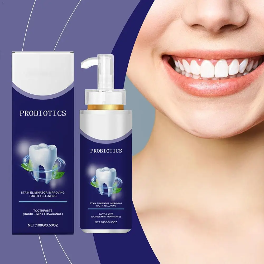 Probitiendra c Tooth Books Dentifrice, Produit de soins bucco-dentaires, Refresh Breath Dentifrice, Peut enlever de manière torielle, SAF, 100g