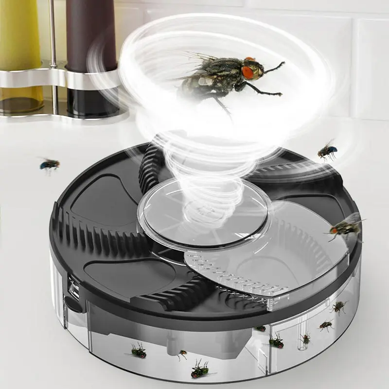 Electric Flies Killer Fly Trap Automatic Pest Catcher Fly Killer Pest Reject Control Repeller Indoor Outdoor Flycatcher Househol