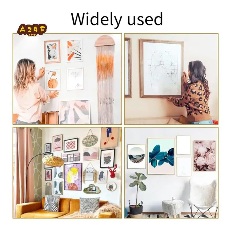 

A24F-372PCS Picture Hooks For Hard Walls, Picture Hanging Kit For Picture Frame Fixing,Picture Hanger Set With Hooks,Sawtooth