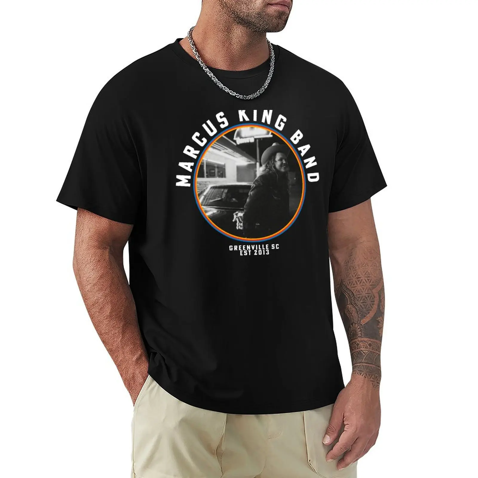 

(Original) Marcus King Greenville T-Shirt plus size clothes funny shirt cotton t shirt for men