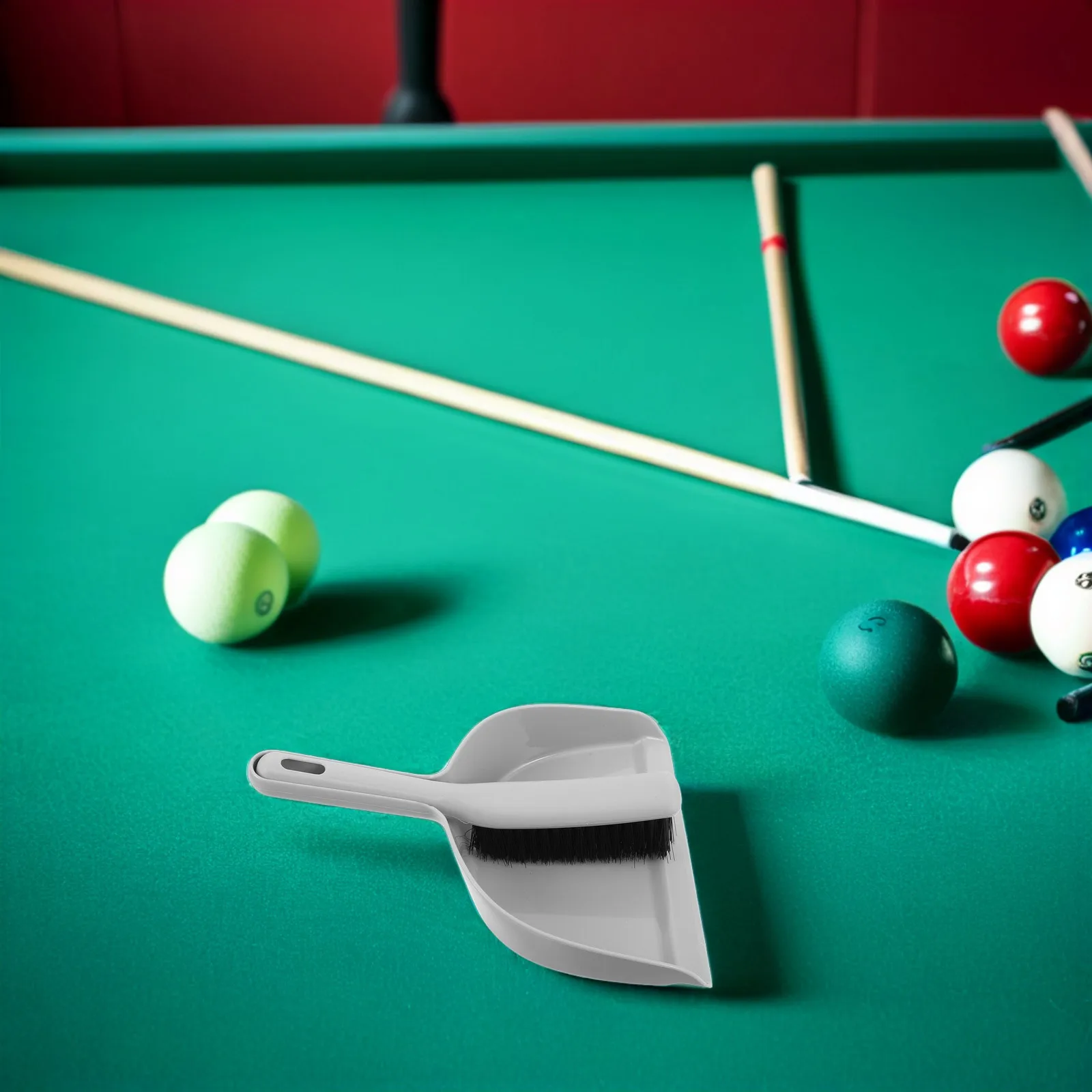 

Набор мячей для бильярдного стола, набор щеток для бильярда, наборы для чистки, портативная ткань для протирания, серый очиститель аксессуаров