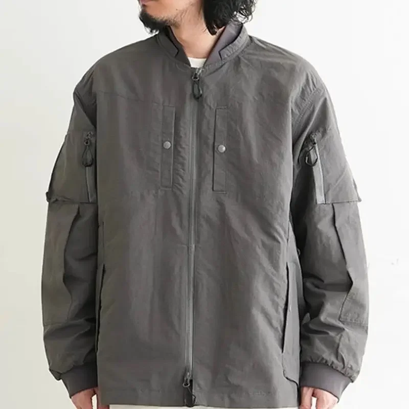 

Japanese retro COMFY urban function windproof and water-proof loose MA1 jacket