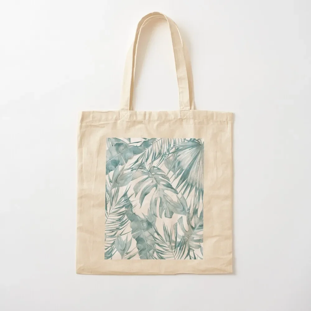 TEAL TROPICAL GARDEN Tote Bag shopper bags for women tote bags cloth bags Canvas