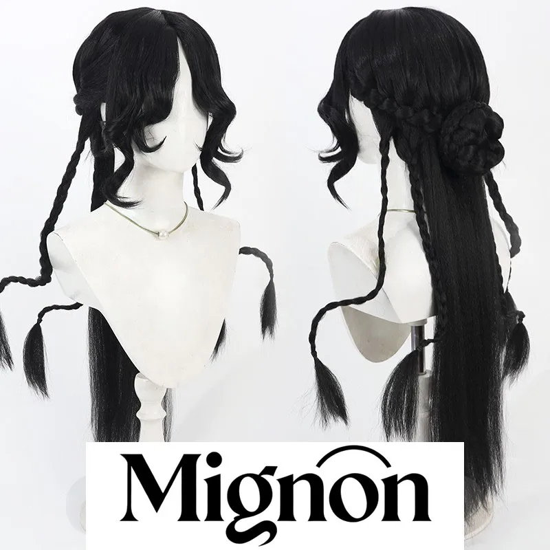 Identity V Priest Fantasy Masterpiece Envoy of Yog-Sothoth วิกผมคอสเพลย์สีดำสไตล์ฮาโลวีน ของขวัญ