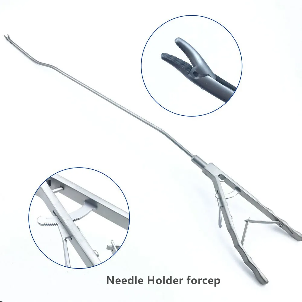 

Laparoscopic Simulation Training Instruments V-shaped Needle Holder forcep Surgery Practice Instrument