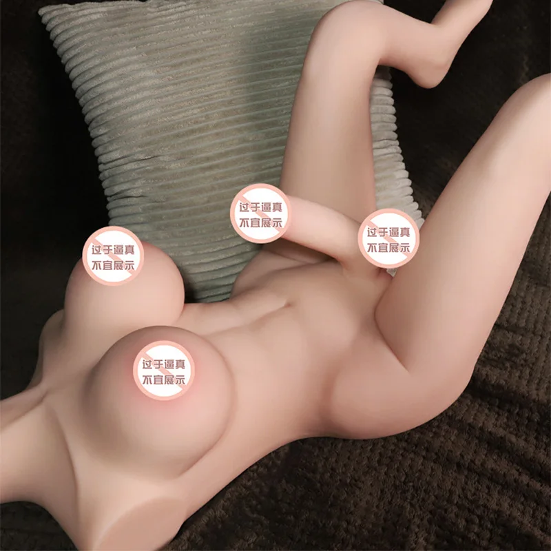 Hermaphroditic sex doll for men and women, solid silicone simulation, sex doll adult products, vagina + anus + dildo