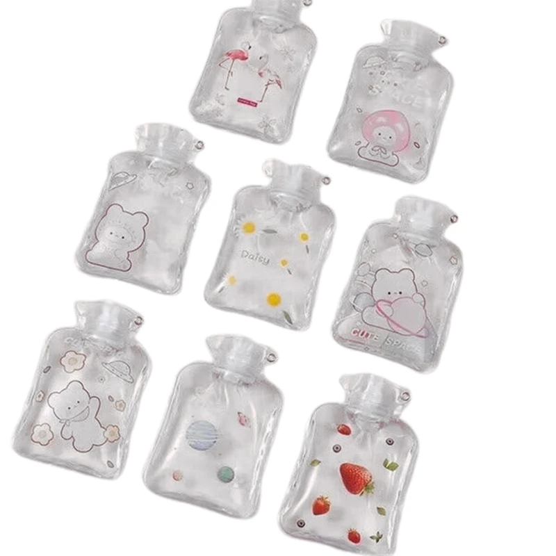 PVC Hot Water Bottle Bag with Ears 650ml/1000ml/1700ml Capacity, Heat Resistant and Durable Hand Warmer