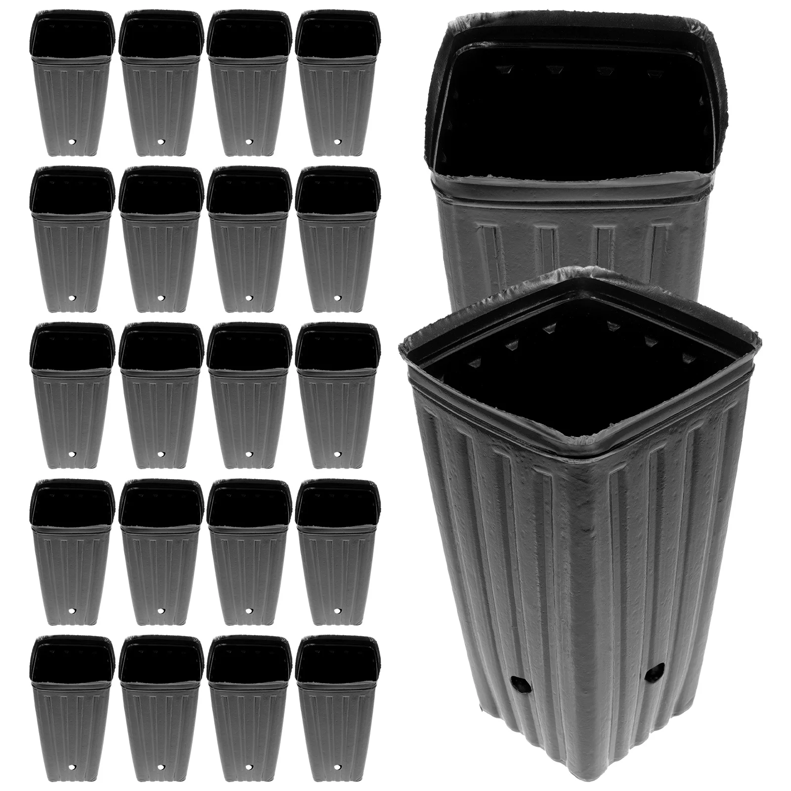 30 Pcs Tall Seedling Pot Plant Garden Supply Nursery Cup Planting Vegetables Flower Growing Bag Gardening