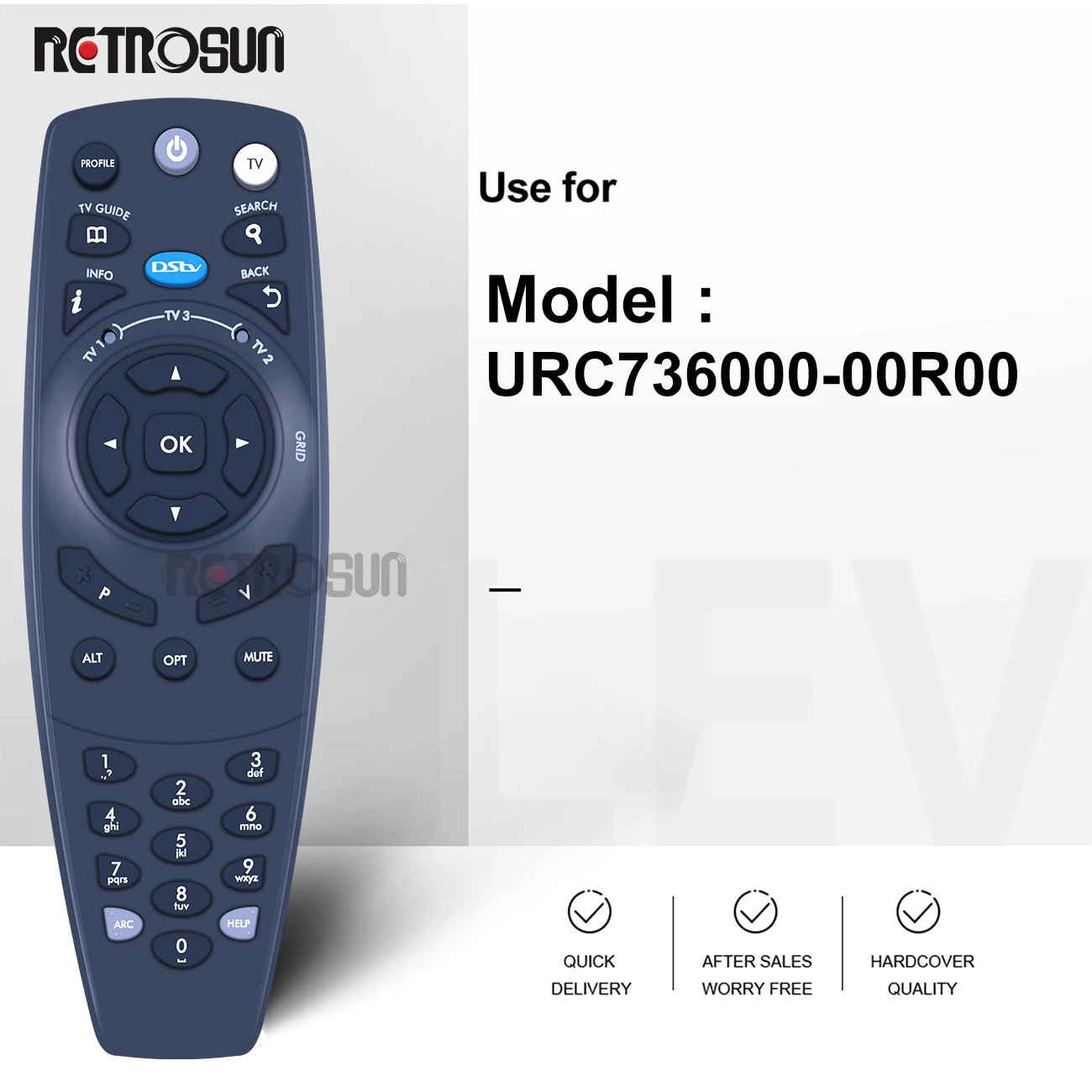 Télécommande pour URC736000-00R00 DSTV Dstv Explora horizon Ellies musicien UNIRMHDX