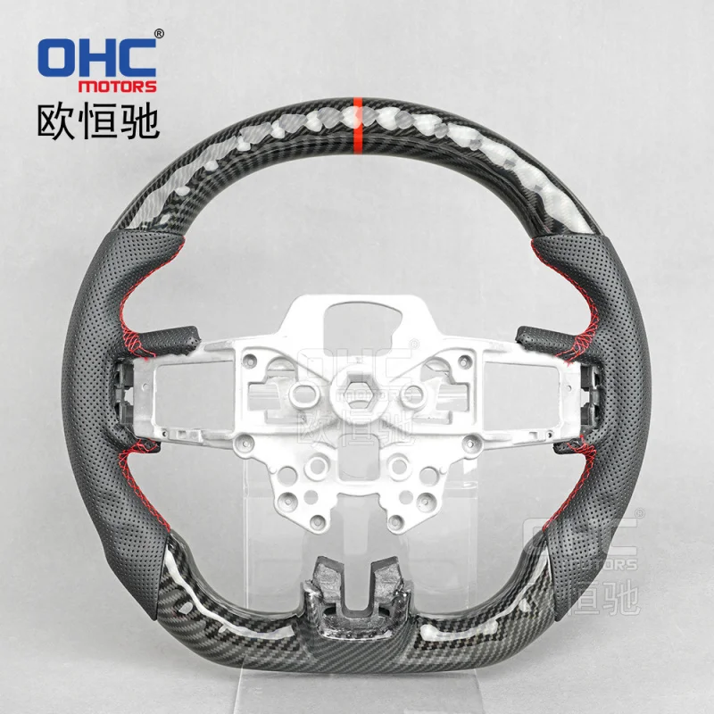 For  Ford Mustang 18-21car steering wheel modification and upgrade with wood grain transfer