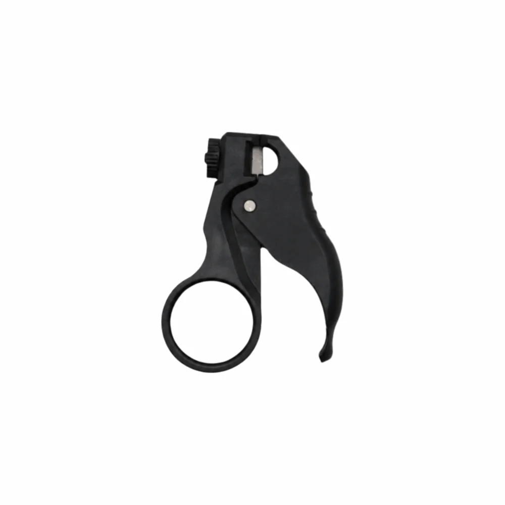 One-Handed Mini Wire Stripper Ring Finger Grip Spring Assisted Cable Stripper Wire Cutter Multi Tools