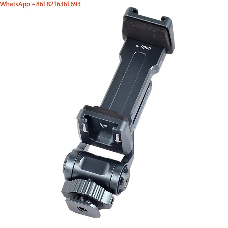 Limited Offer  Metal Aluminum Alloy Hot Shoe Clip Expansion Rotary Cold Shoe Bracket Accessories Tripod Rabbit Cage External PTZ