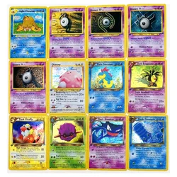 55pcs/set PTCG Neo Destiny Mew Tow Charizard Toys Hobbies Hobby Collectibles Game Collection Anime Cards