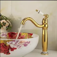 Modern Gold  Rose Gold Bathroom Faucets Gold Finish Basin Luxury Bathroom Sink Faucet