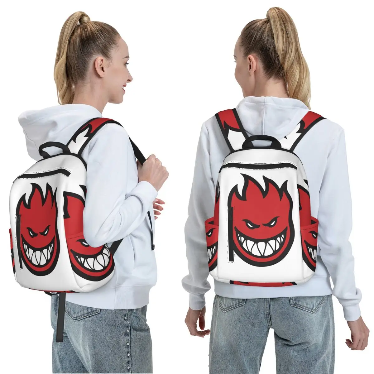 Spitfire Skate Backpack Daypack Large Capacity Kids BookBag School Bag Shoulder Bags for Men Women