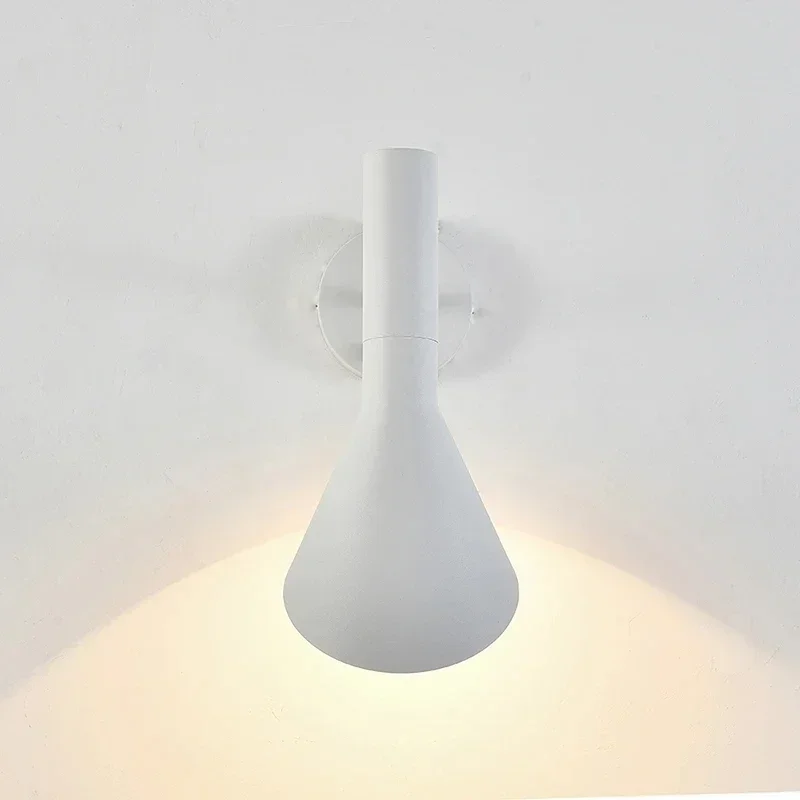 Scandinavia Led Wall Light Nordic Minimalist Bedroom Living Room Bedside Switch Lamp