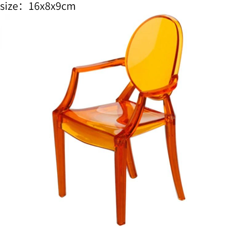 Doll house sofa furniture model simulation double leather sofa Miniature Furniture Armchair Sofa Footstool Doll Decor Toy
