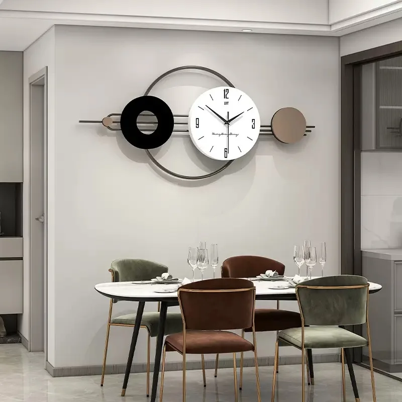 Creative Wall Clock Living Room Modern Clock High-End Feeling Wall Mounted Restaurant Background Decoration Painting Clock