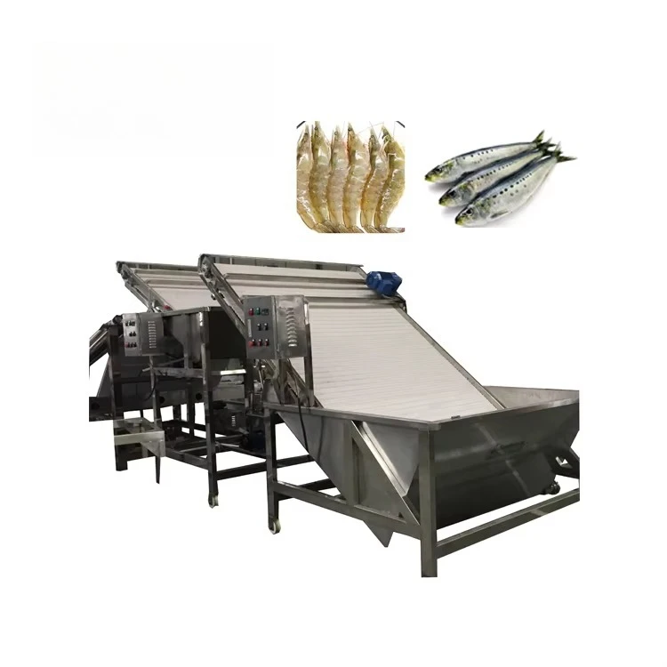 China Walley PLC Motor Gear Shrimp Prawn Anchovy Grading Food Processing Machine