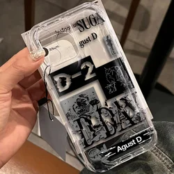 Transparent Cover Clear Space Phone Case For Suga D-DAY Xiaomi Redmi NOTE 9 9A 9s 10 11 12 12C 13 13C K30 K50 10C Pro Plus 4G 5G