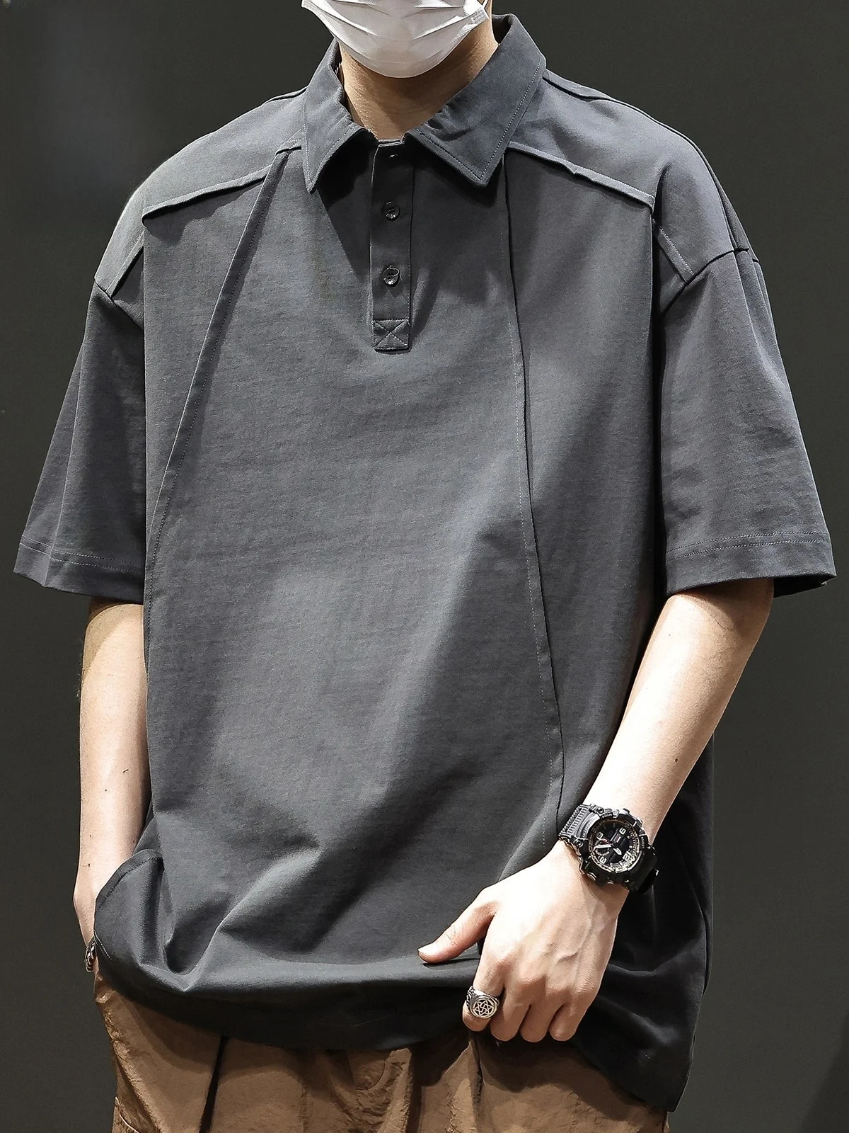 

Мужская футболка American Sle, летняя, модная, в стиле пэчворк, свободного кроя, из чистого хлопка, с коротким рукавом, молодежная, стильная.