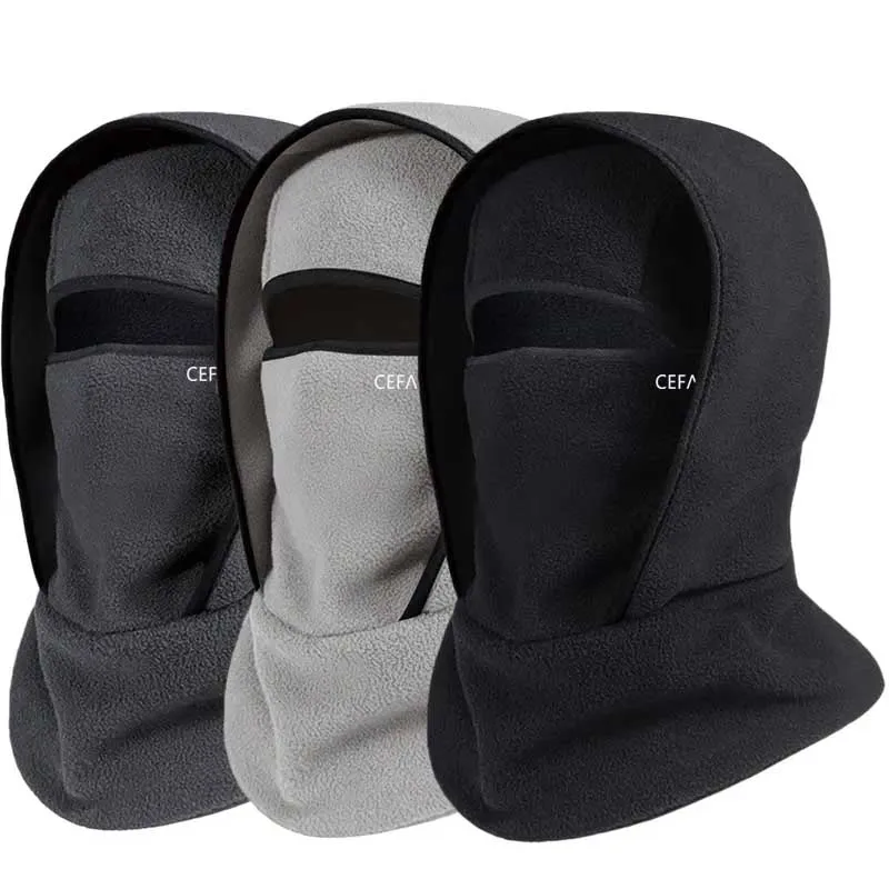 1 Stück Winter-Sturmhaube, Strickhaube – winddichte Maske, Motorrad-Reit-Kopfbedeckung, warme Strickmütze für kaltes Wetter – Detail 1