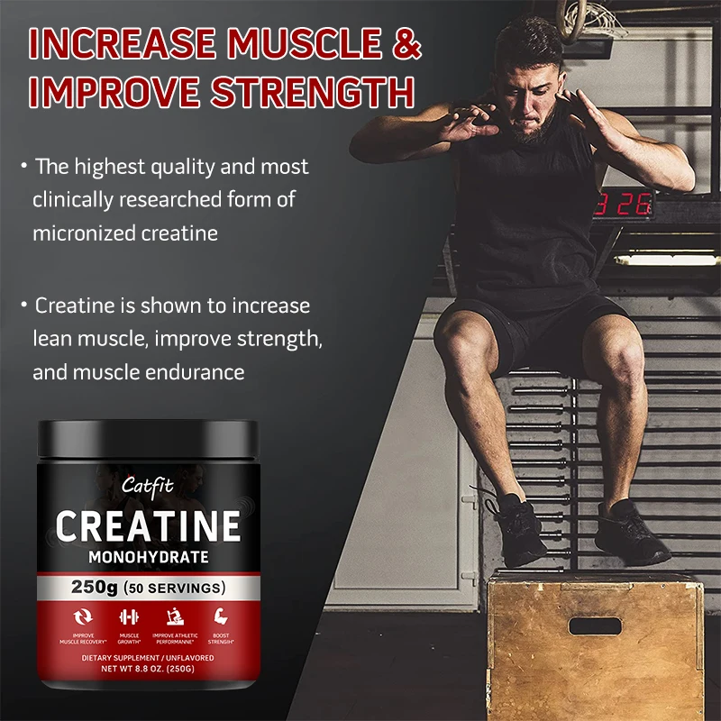 Catfit Creatine Monohydrate Capsules 150g Improve Energy Endurance Creatina Athletic Muscle Growth Recovery Whey Protein for Gym